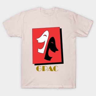 GPAC Logo Gold Text - Transparent T-Shirt